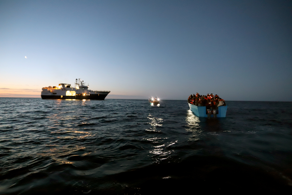 Operación de búsqueda y rescate de Médicos Sin Fronteras en el Mar Mediterráneo Central.