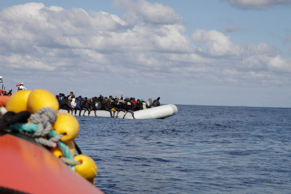 Refugiados del Mediterráneo.