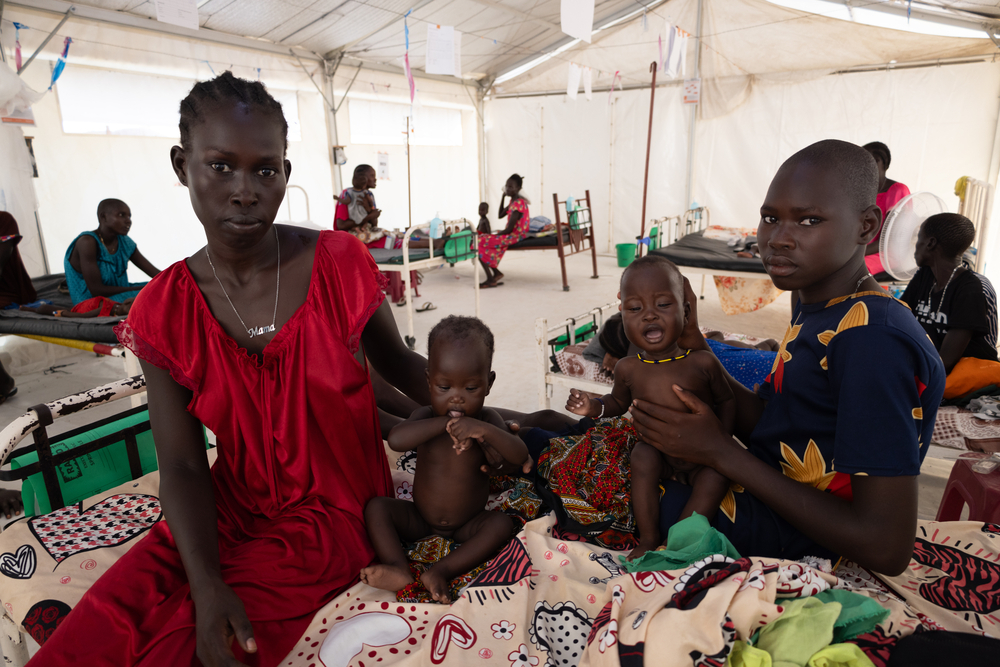 Hospital de Médicos Sin Fronteras en Sudán del Sur.